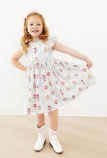 Mila & Rose Birthday Cakes Flutter Sleeve Twirl Dress