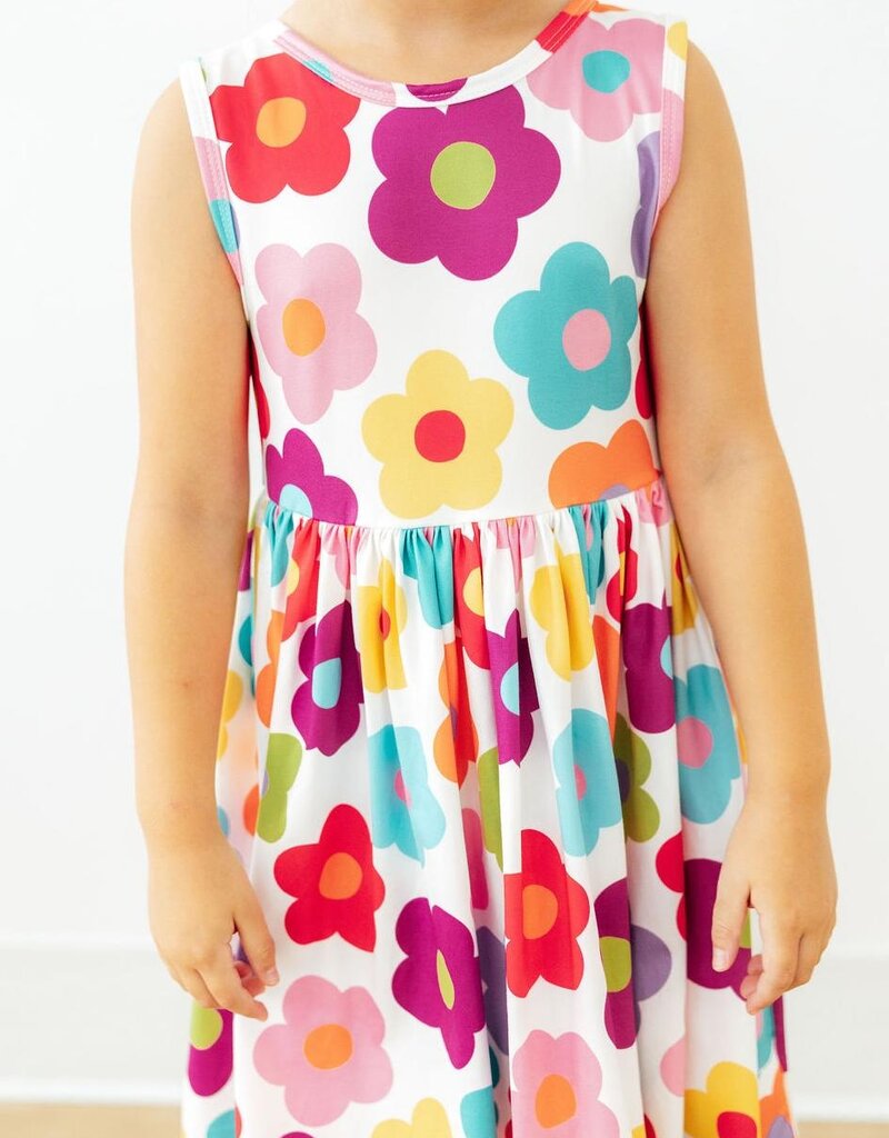 Mila & Rose Cheerful Blooms Tank Twirl Dress