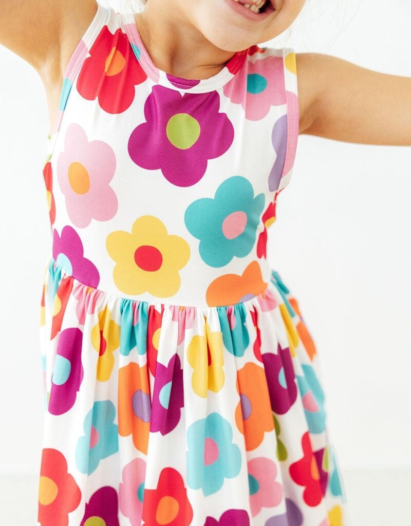 Mila & Rose Cheerful Blooms Tank Twirl Dress