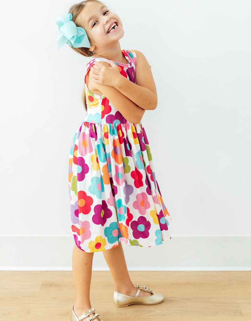 Mila & Rose Cheerful Blooms Tank Twirl Dress