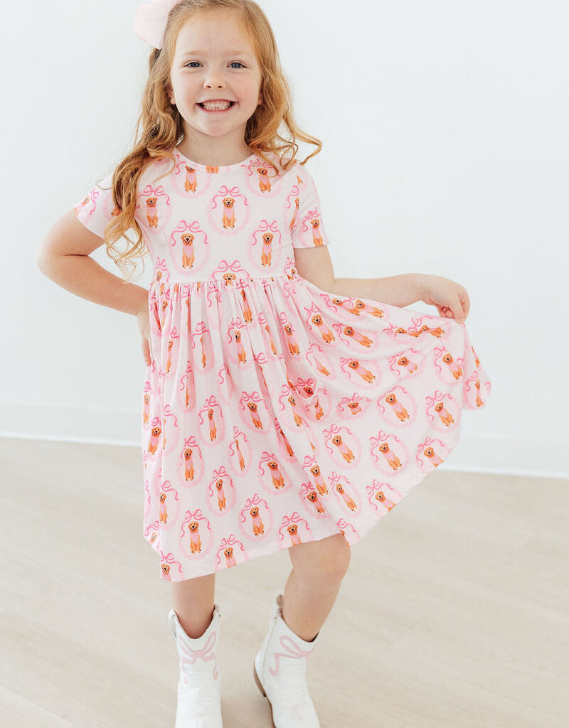 Mila & Rose Girls Best Friend S/S Pocket Twirl Dress