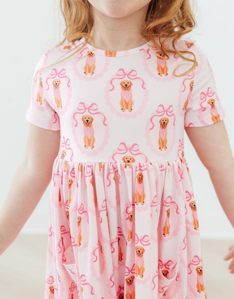 Mila & Rose Girls Best Friend S/S Pocket Twirl Dress