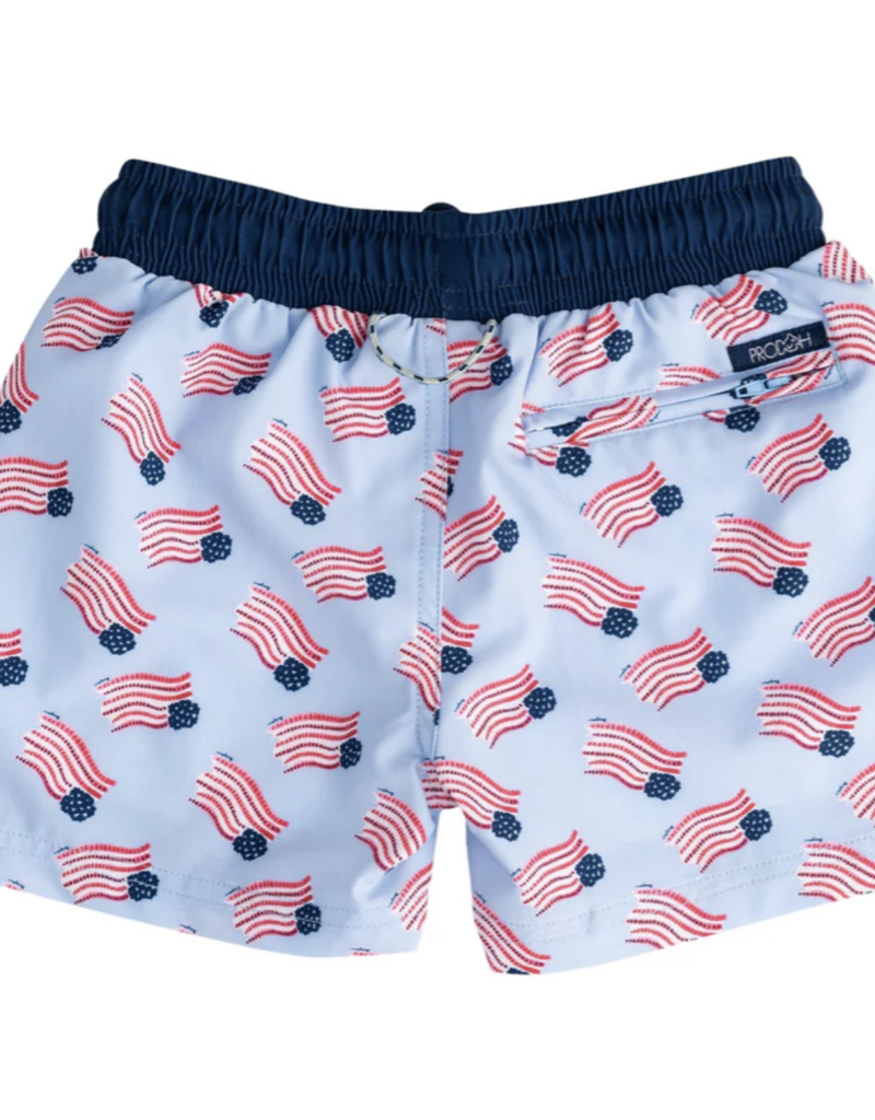 Prodoh Boogie Board Swim Trunk American Flag