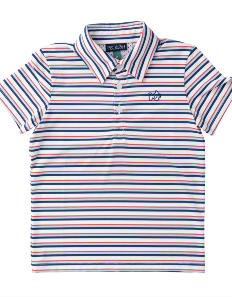 Prodoh S/S Pro Perf Polo Independence Day Stripe