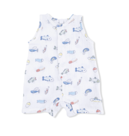 Angel Dear Fishing Lures Sleeveless Shortie Romper
