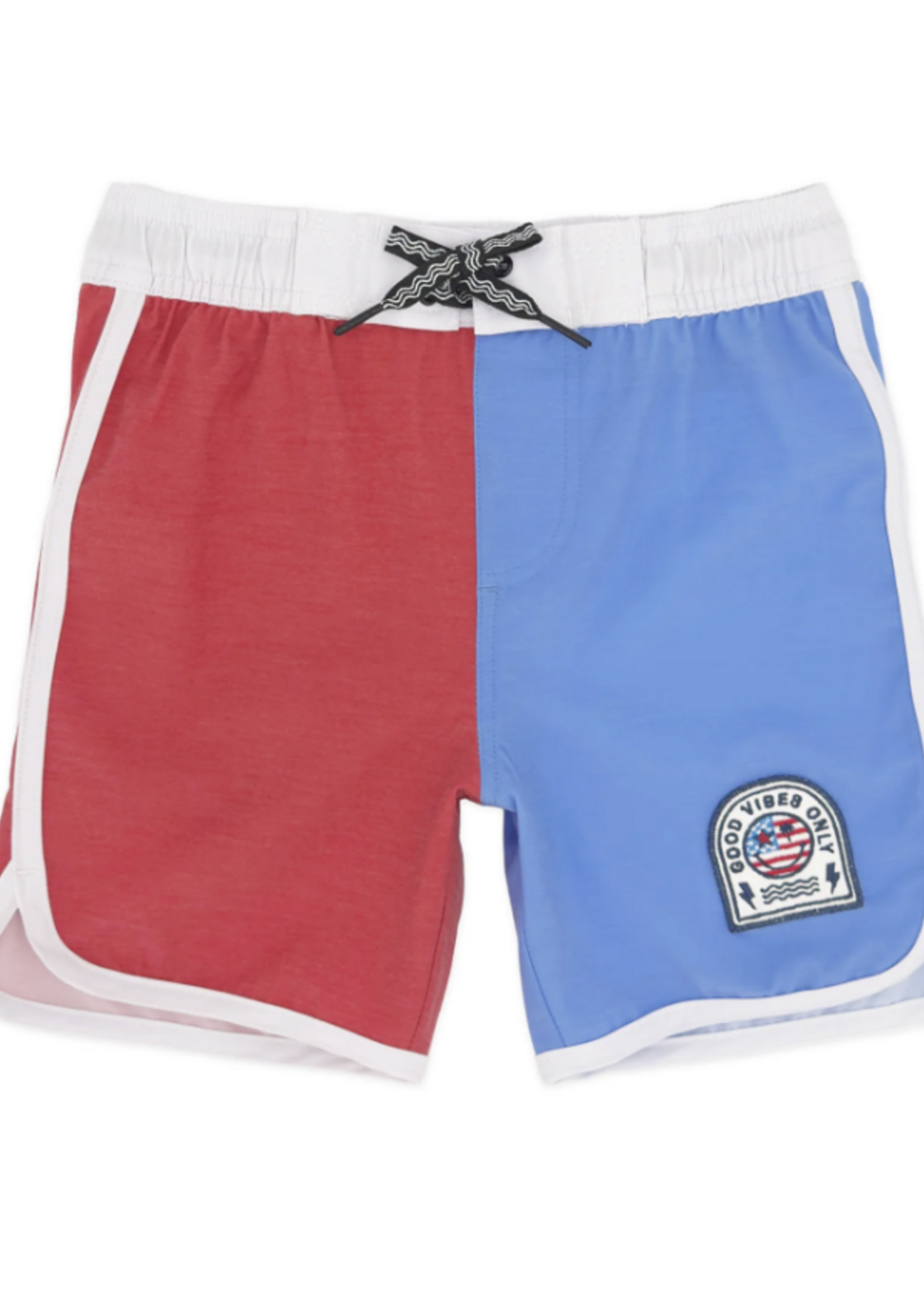 Feather 4 Arrow Scallop Boardshort True Red