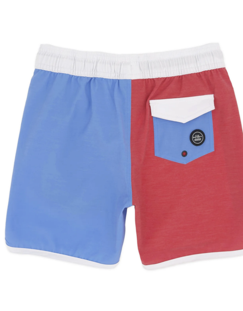Feather 4 Arrow Scallop Boardshort True Red