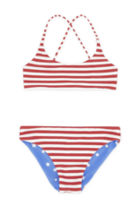 Feather 4 Arrow Waverly Reversible Bikini True Red