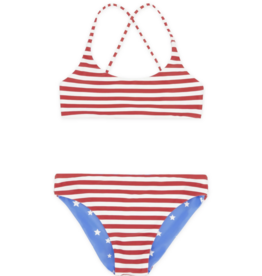 Feather 4 Arrow Waverly Reversible Bikini True Red
