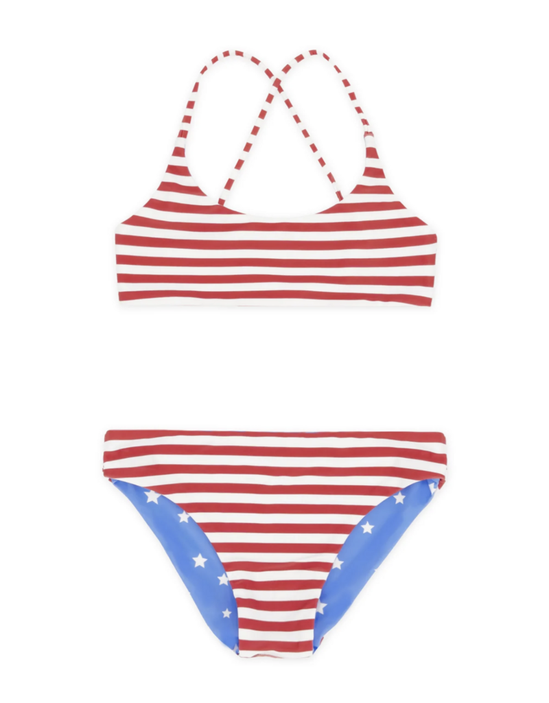 Feather 4 Arrow Waverly Reversible Bikini True Red