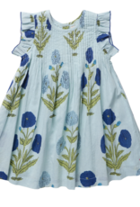 Pink Chicken girls jaipur dress - light blue dandelion