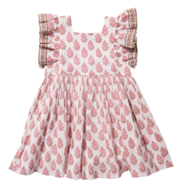Pink Chicken elsie dress - pink dahlia floral