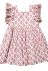 Pink Chicken elsie dress - pink dahlia floral