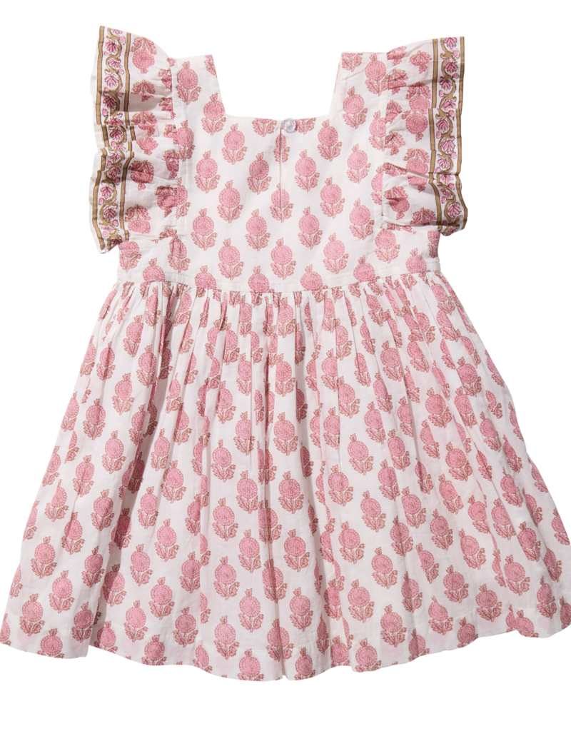 Pink Chicken elsie dress - pink dahlia floral