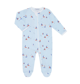 Nellapima Sailing Boats Zipper Footie