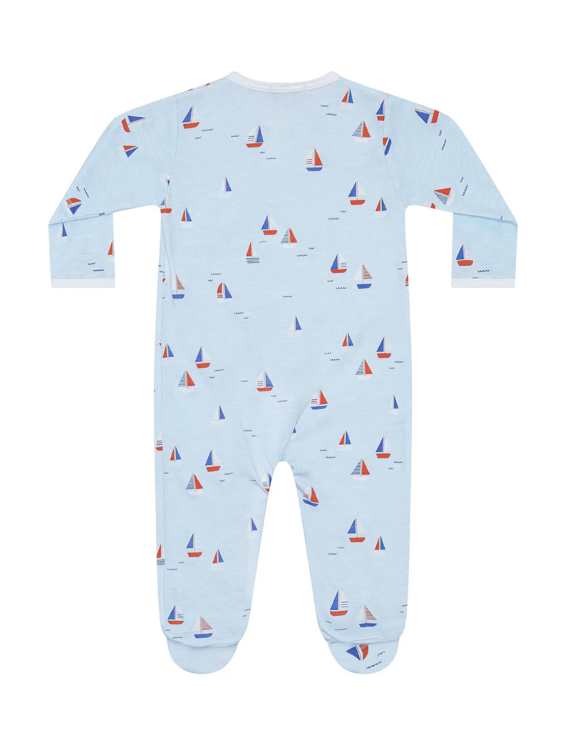 Nellapima Sailing Boats Zipper Footie