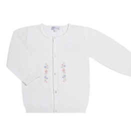 Nellapima Flowers Knit Cardigan White