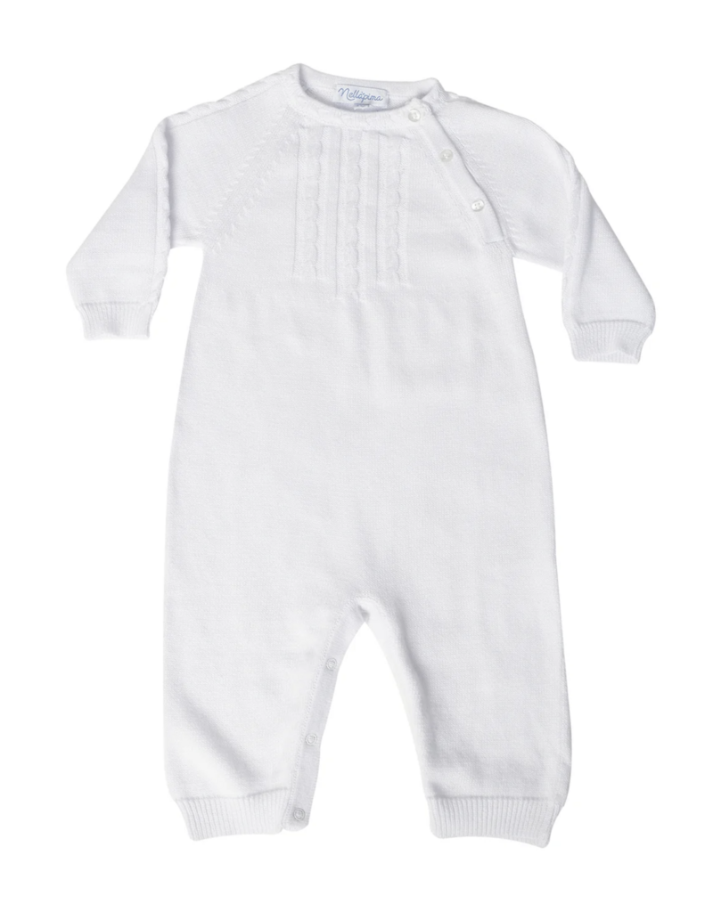 Nellapima Nella Knit White Bodysuit