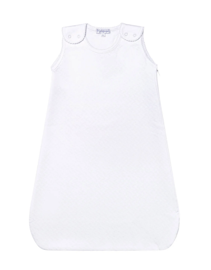 Nellapima Basket Weave Quilted White Baby Sack