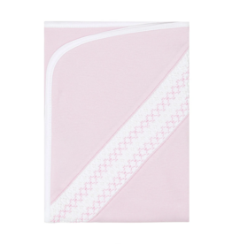 Nellapima Signature Smocked Girls Pink Receiving Blanket