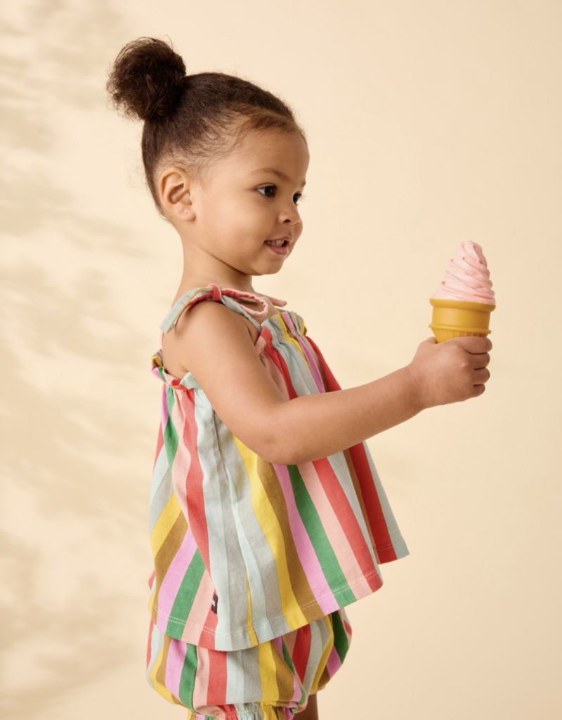 Tea Collection TIE SHOULDER BABY SET SAN SEBASTIAN STRIPE