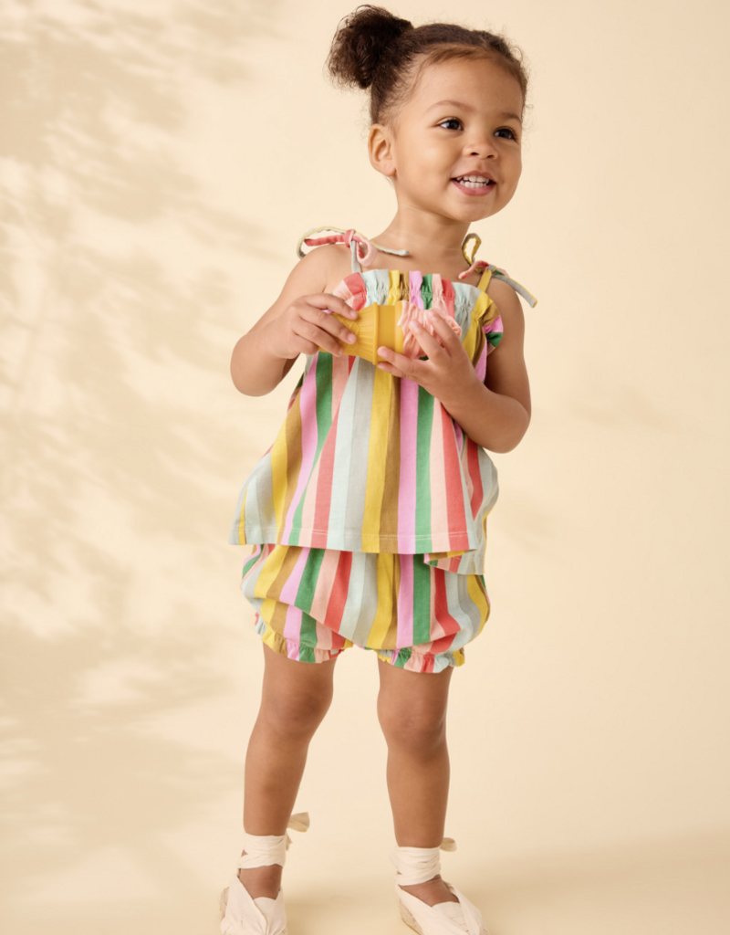 Tea Collection TIE SHOULDER BABY SET SAN SEBASTIAN STRIPE