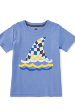 Tea Collection FIN IN THE FLOW GRAPHIC TEE BLUE YARROW