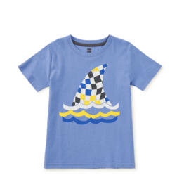 Tea Collection SALE FIN IN THE FLOW GRAPHIC TEE BLUE YARROW