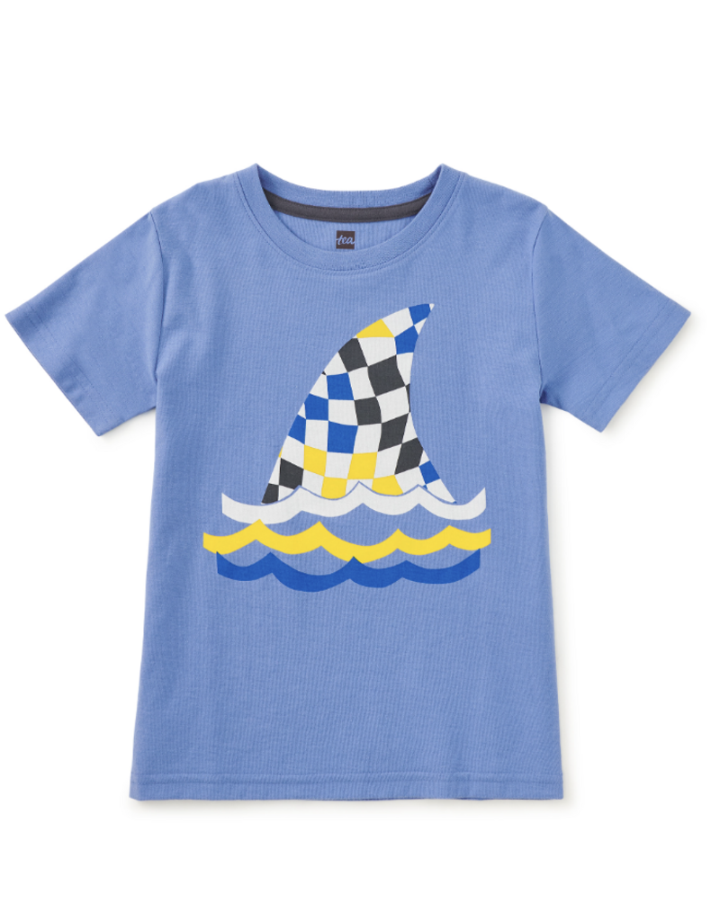 Tea Collection FIN IN THE FLOW GRAPHIC TEE BLUE YARROW
