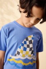 Tea Collection FIN IN THE FLOW GRAPHIC TEE BLUE YARROW