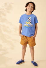 Tea Collection FIN IN THE FLOW GRAPHIC TEE BLUE YARROW