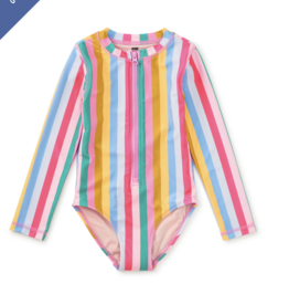 Tea Collection L/S ONE-PIECE SWIMSUIT SAN SEBASTIAN STRIPE