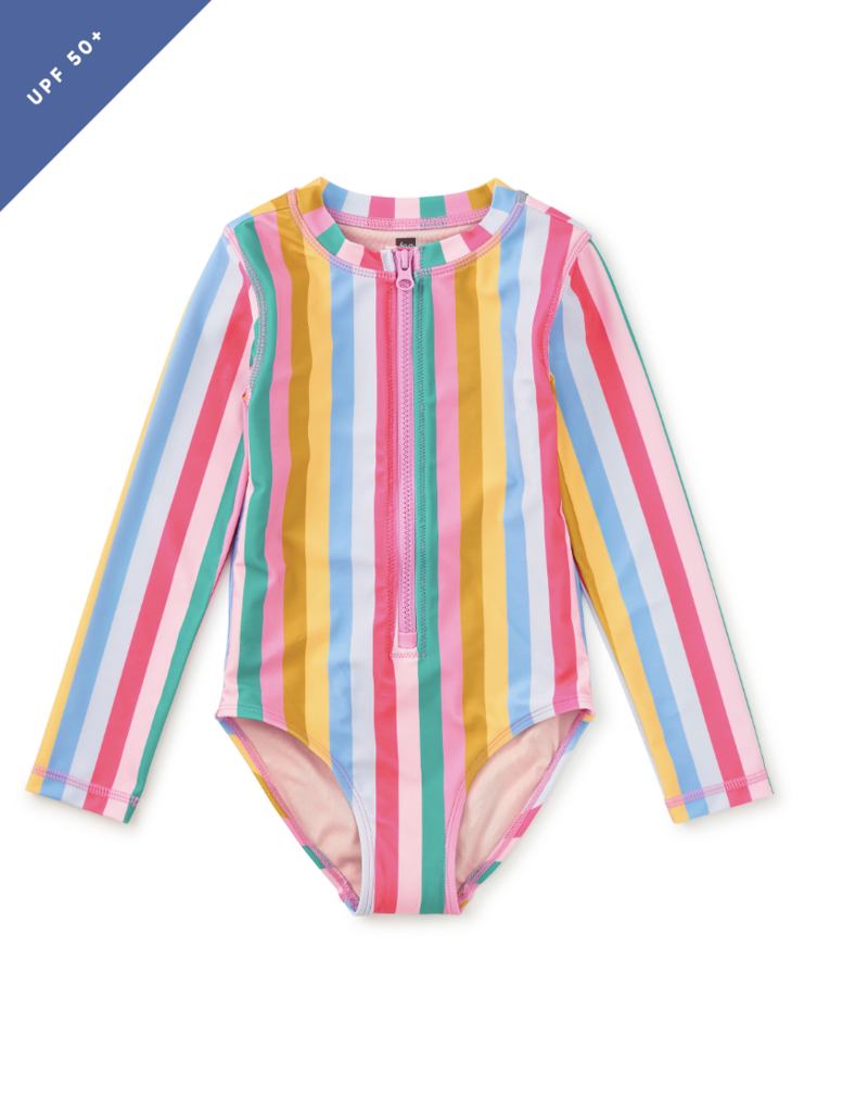 Tea Collection L/S ONE-PIECE SWIMSUIT SAN SEBASTIAN STRIPE