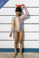 Tea Collection L/S ONE-PIECE SWIMSUIT SAN SEBASTIAN STRIPE