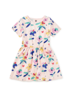 Tea Collection SHORT SLEEVE TWIRL DRESS MIRO FLORAL