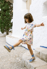 Tea Collection SHORT SLEEVE TWIRL DRESS MIRO FLORAL