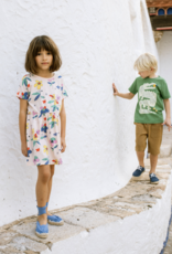 Tea Collection SHORT SLEEVE TWIRL DRESS MIRO FLORAL