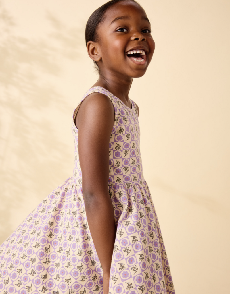 Tea Collection SLEEVELESS BALLET DRESS TILE FLORAL