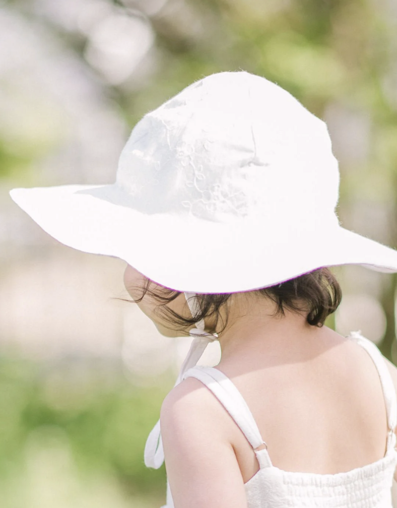 Embroidered Sunhat White