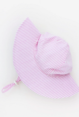 Pink Seersucker Sunhat