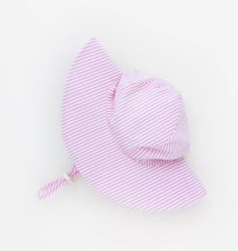 Pink Seersucker Sunhat