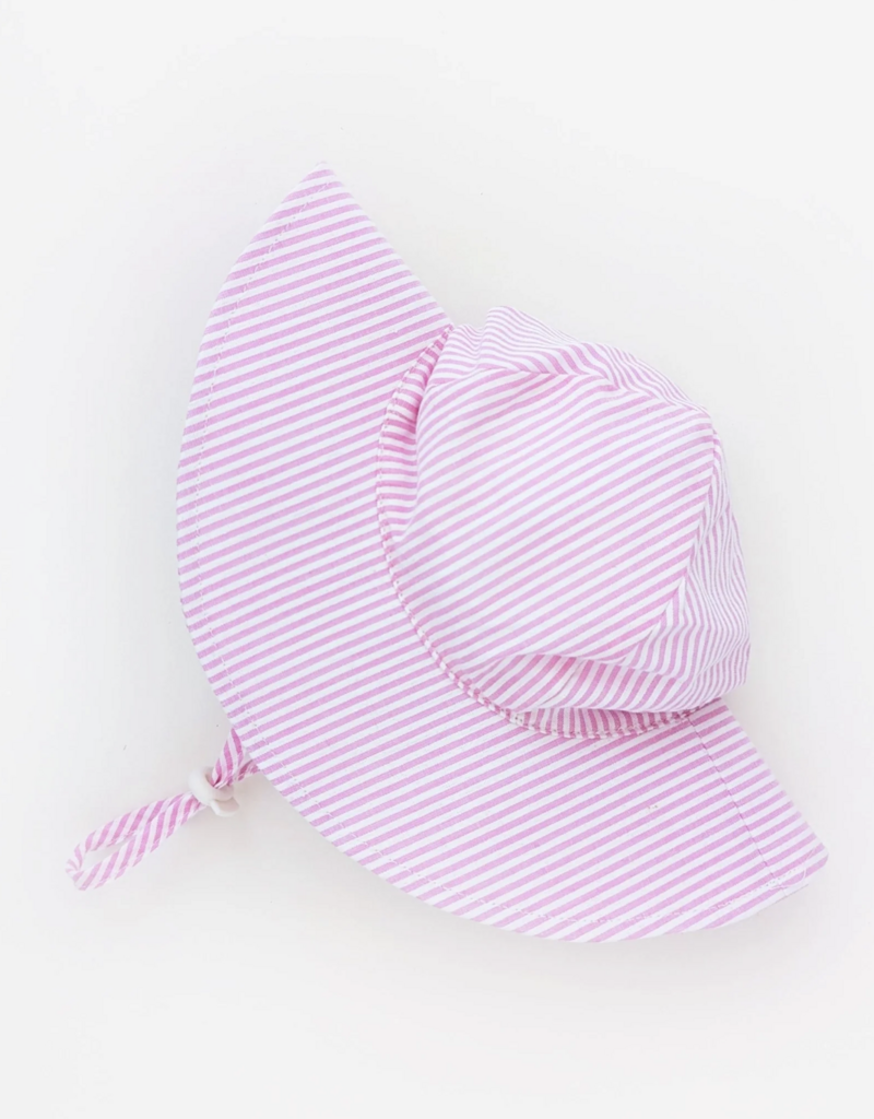 Pink Seersucker Sunhat