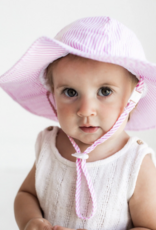 Pink Seersucker Sunhat
