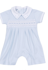 Magnolia Baby Landry Smocked Playsuit Light Blue