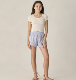 Rylee + Cru LLC SALE TEEN POINTELLE JERSEY IVORY