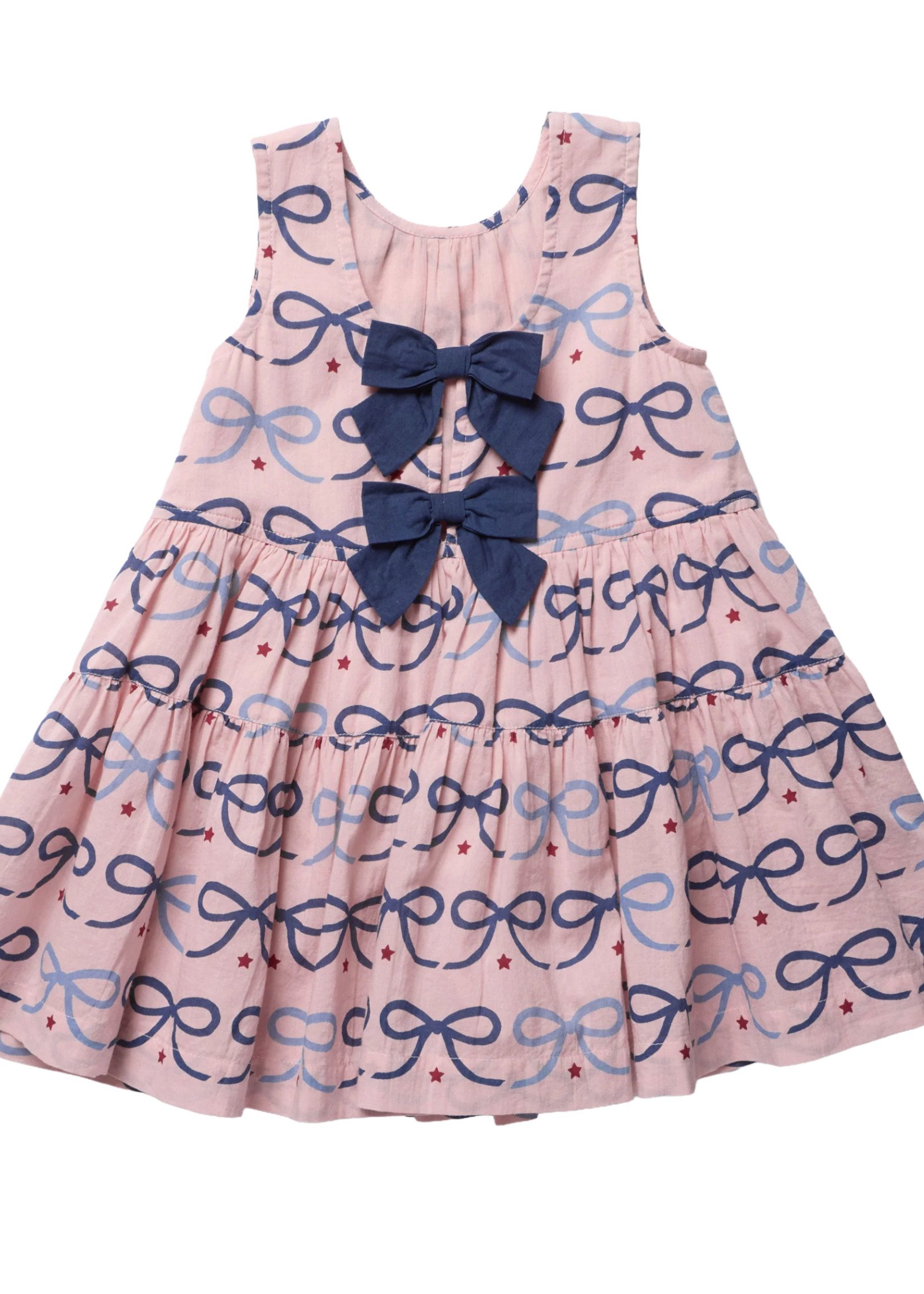 Pink Chicken ELOISE DRESS - PINK BOWS