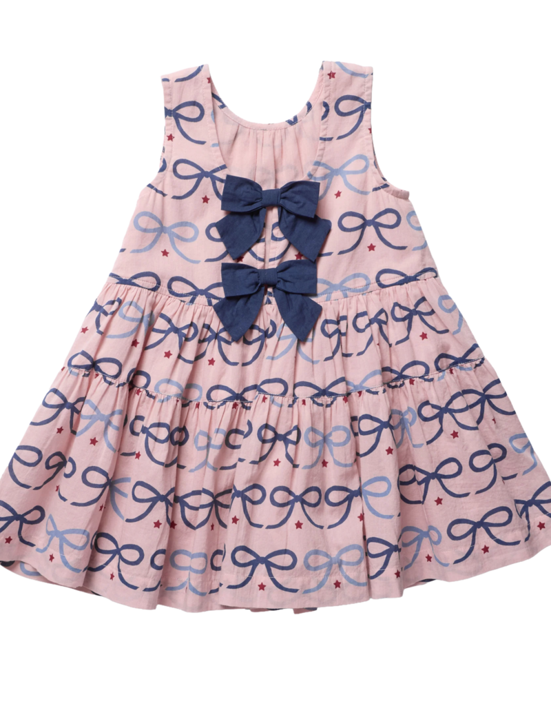Pink Chicken ELOISE DRESS - PINK BOWS