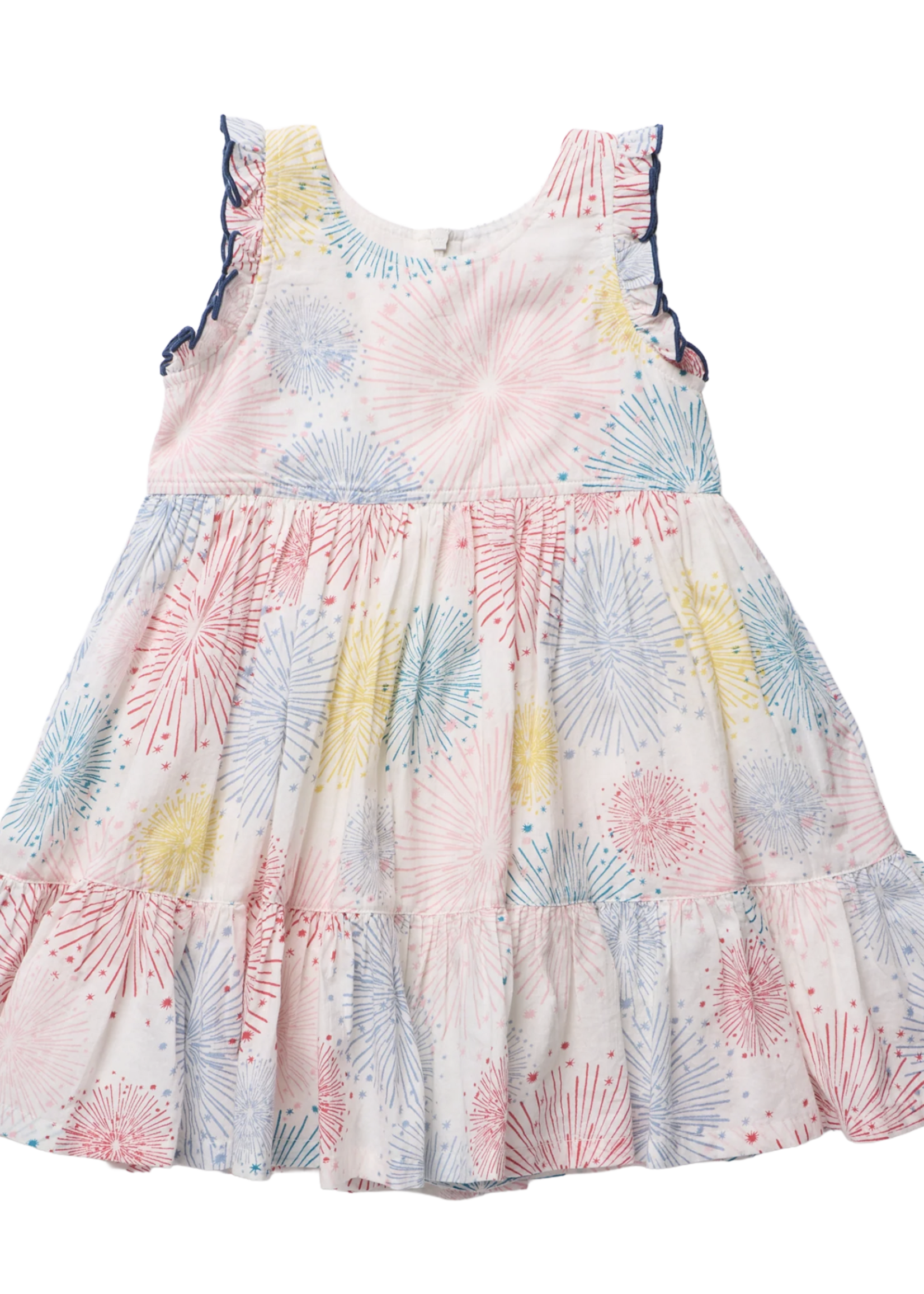 Pink Chicken GIRLS KELSEY DRESS - FIREWORKS