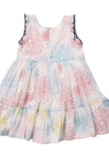 Pink Chicken GIRLS KELSEY DRESS - FIREWORKS