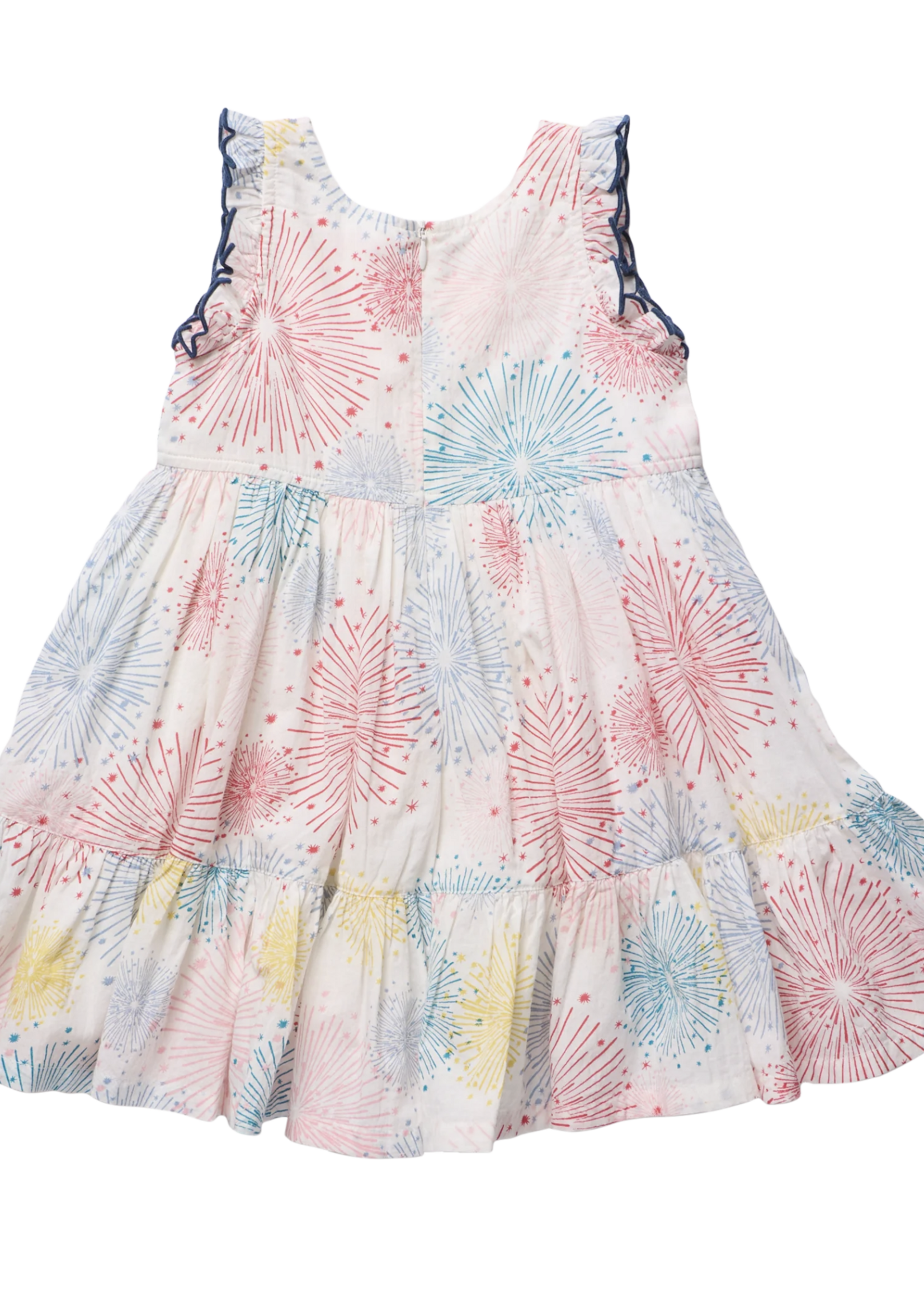 Pink Chicken GIRLS KELSEY DRESS - FIREWORKS